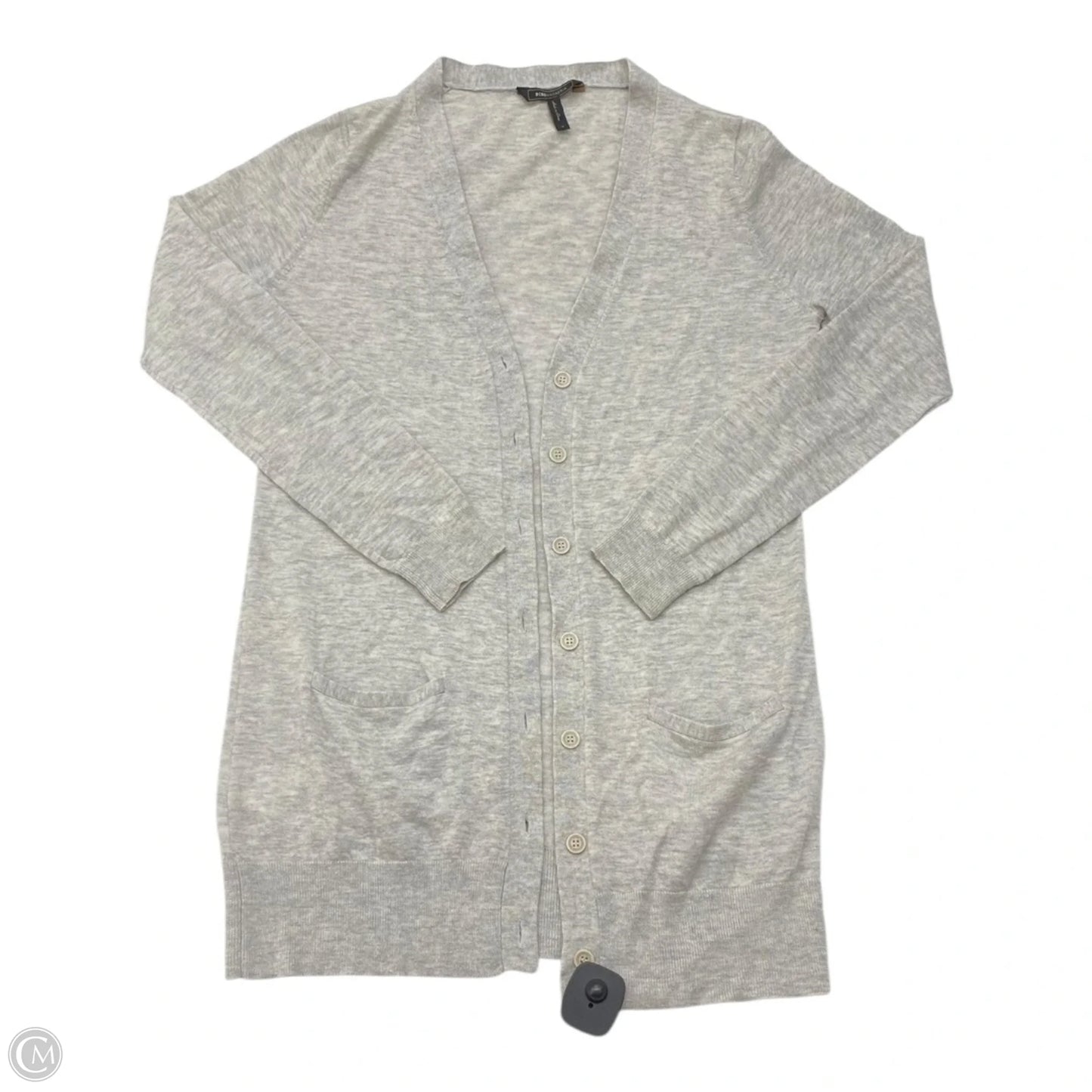 Sweater Cardigan By Bcbgmaxazria In Grey, Size: M