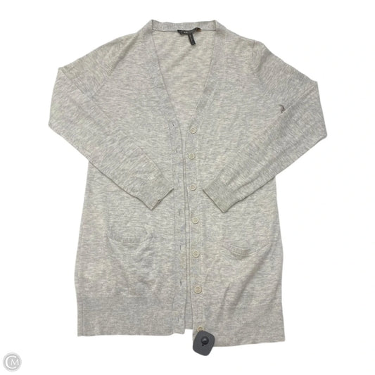 Sweater Cardigan By Bcbgmaxazria In Grey, Size: M