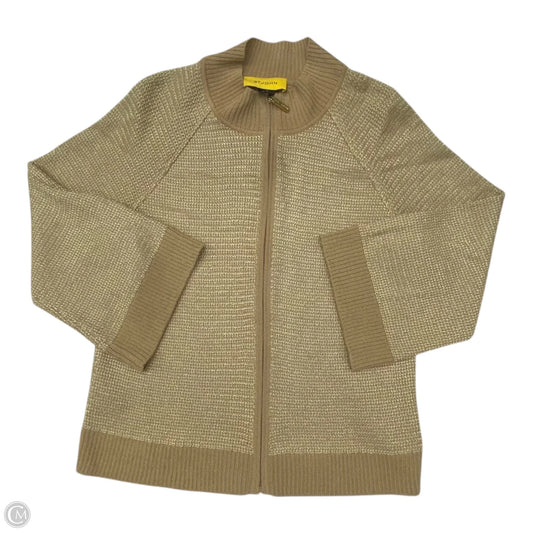 Cardigan Designer By St. John In Gold, Size: S