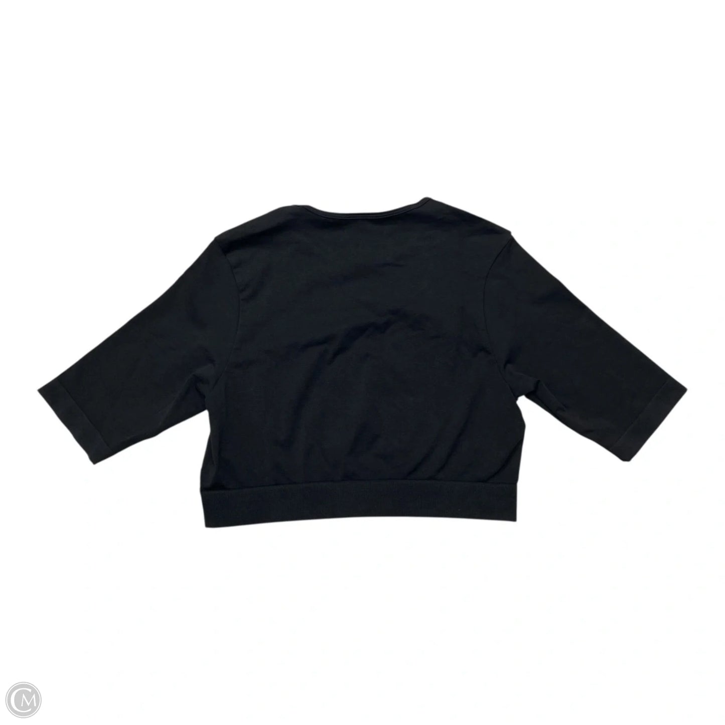 Athletic Top Long Sleeve Crewneck By Gym Shark In Black, Size: L