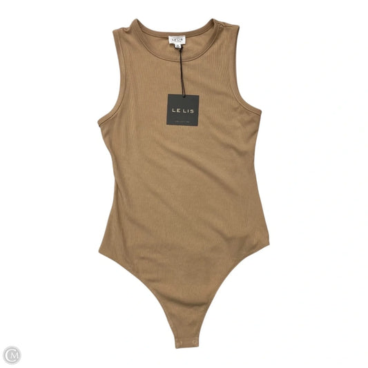 Top Sleeveless By Le Lis In Tan, Size: M