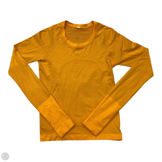 Athletic Top Long Sleeve Crewneck By Lululemon In Yellow
