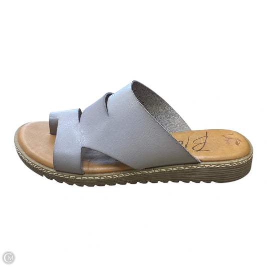 Sandals Flats By Blowfish In Grey, Size: 7.5