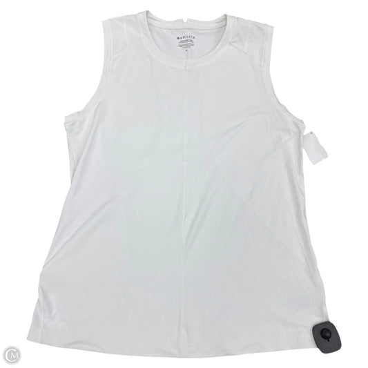 Athletic Tank Top By Athleta In White, Size: M