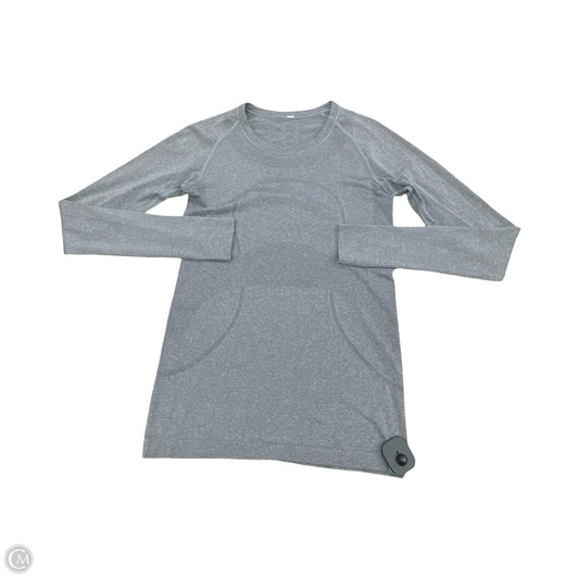 Athletic Top Long Sleeve Crewneck By Lululemon In Grey, Size: 6