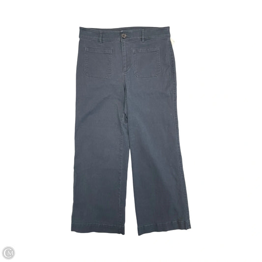 Jeans Wide Leg By Loft In Grey Denim, Size: 10p