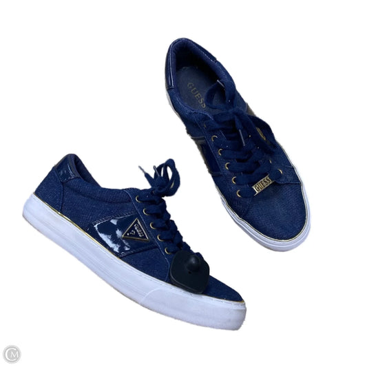 Shoes Sneakers By Guess In Blue, Size: 10