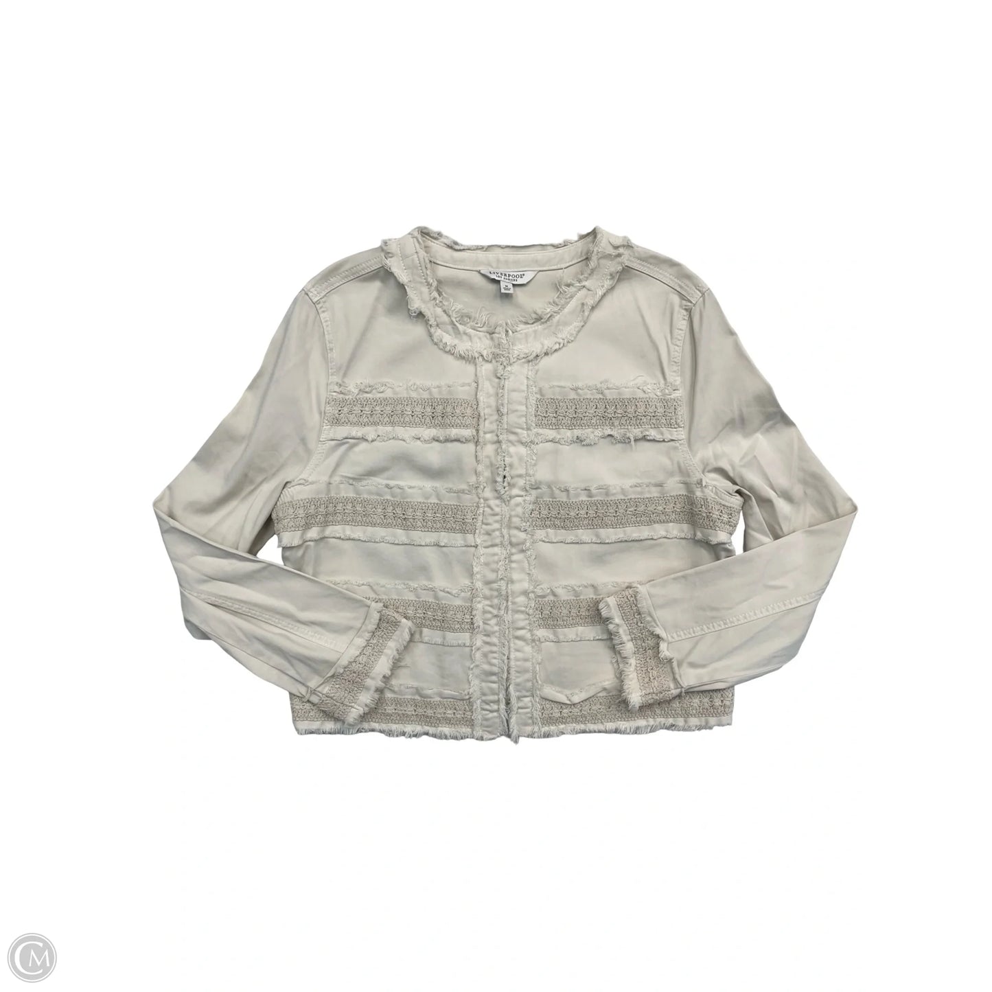 Blazer By Liverpool In Beige, Size: M