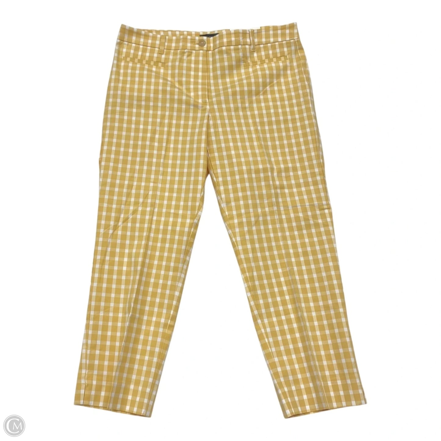 Pants Cropped By Ann Taylor In Yellow, Size: 12