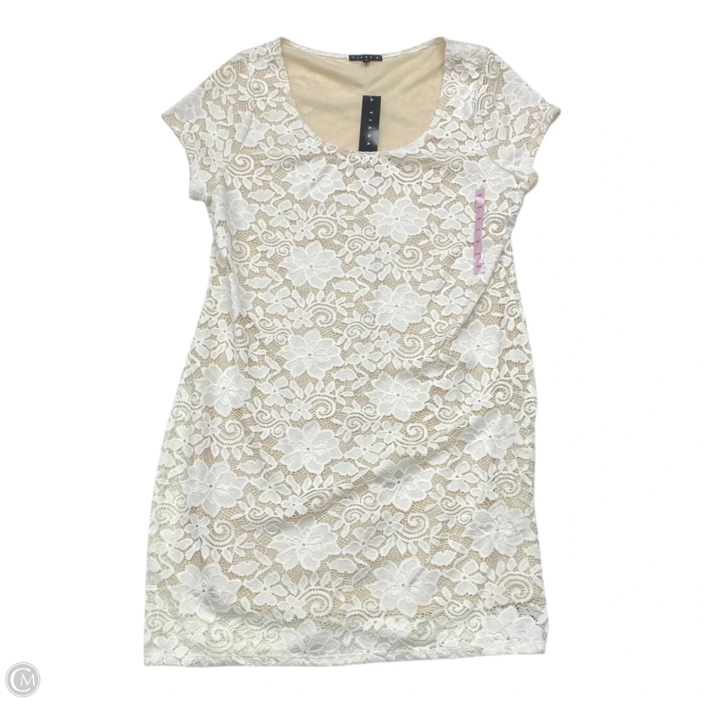 Dress Casual Midi By Tiana B In White, Size: Xxl