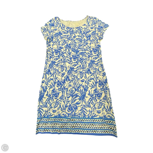 Dress Designer By Lilly Pulitzer In Blue & White, Size: M