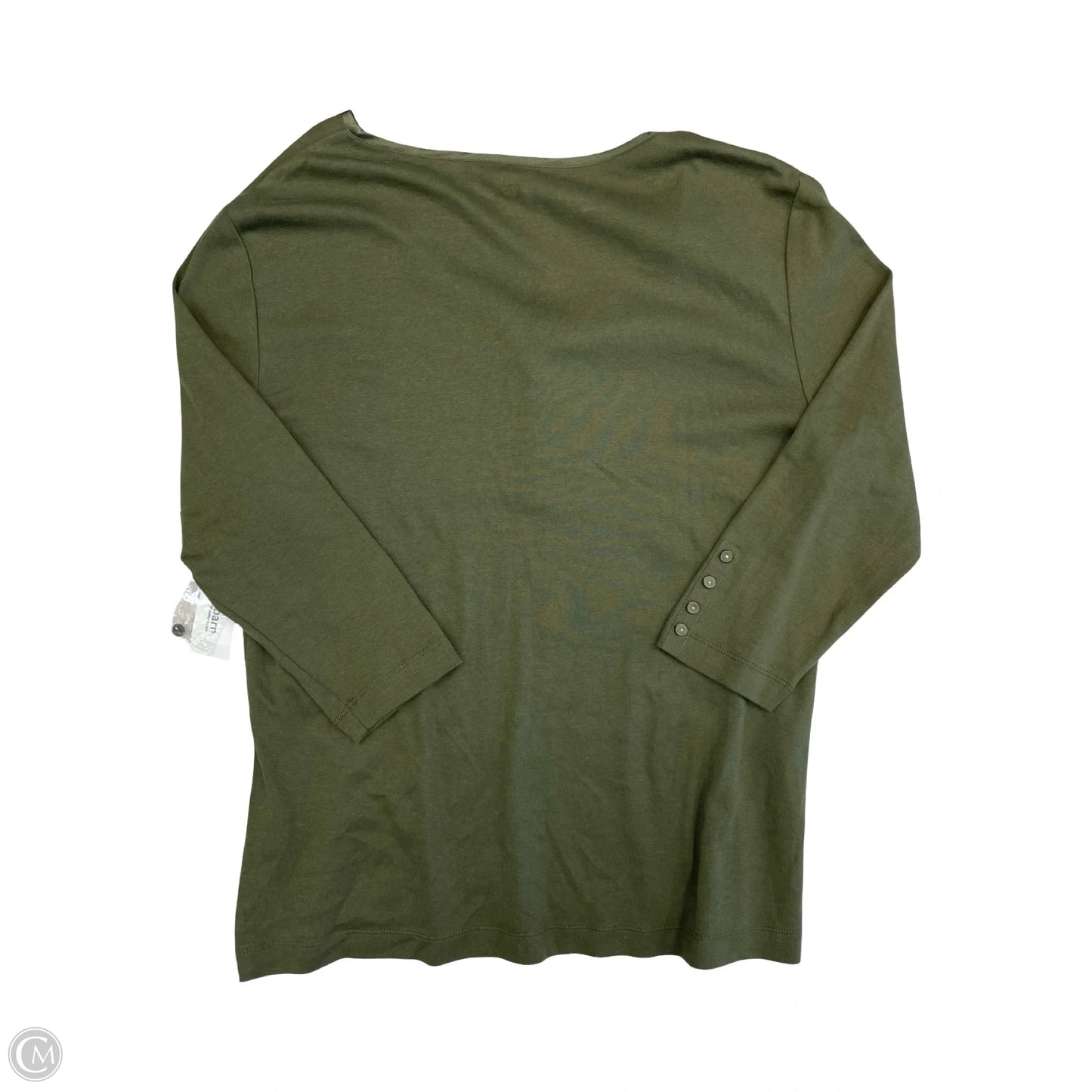Top 3/4 Sleeve By Dressbarn In Green, Size: Xl