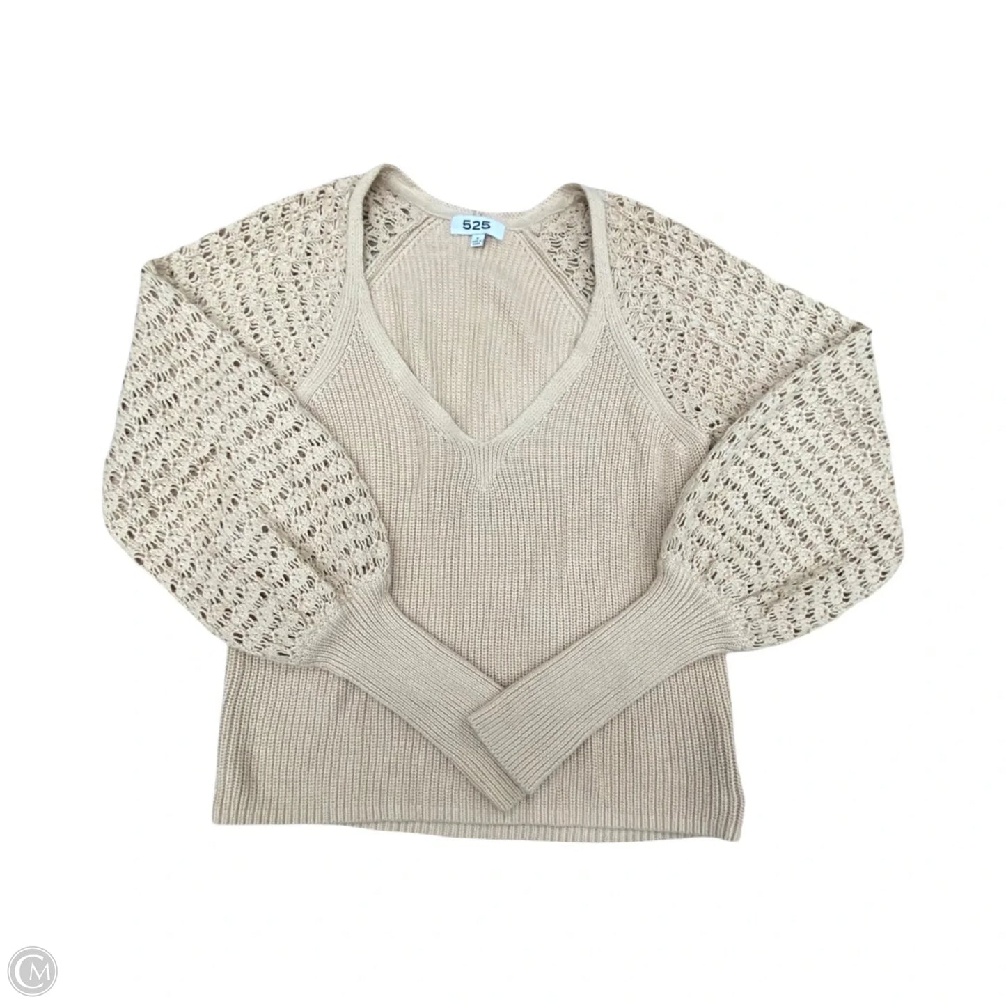 Sweater By 525 In Beige, Size: S