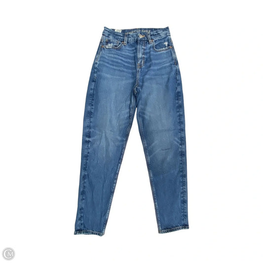 Jeans Boyfriend By American Eagle In Blue Denim, Size: 0