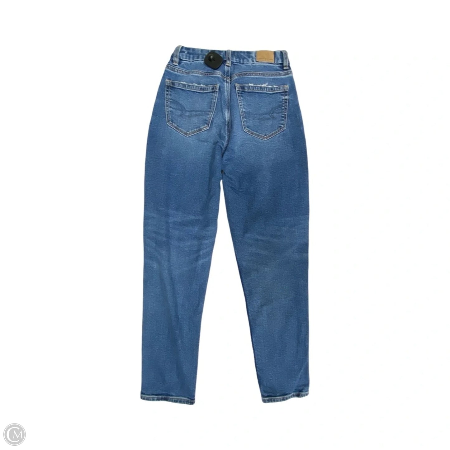 Jeans Boyfriend By American Eagle In Blue Denim, Size: 0