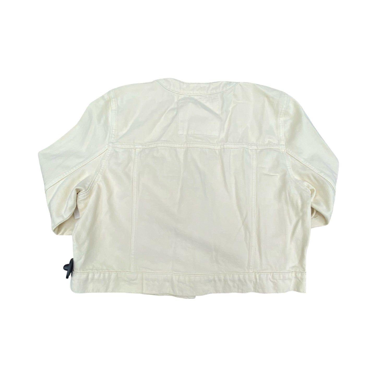 Jacket Denim By Michael By Michael Kors In Cream, Size:Xl
