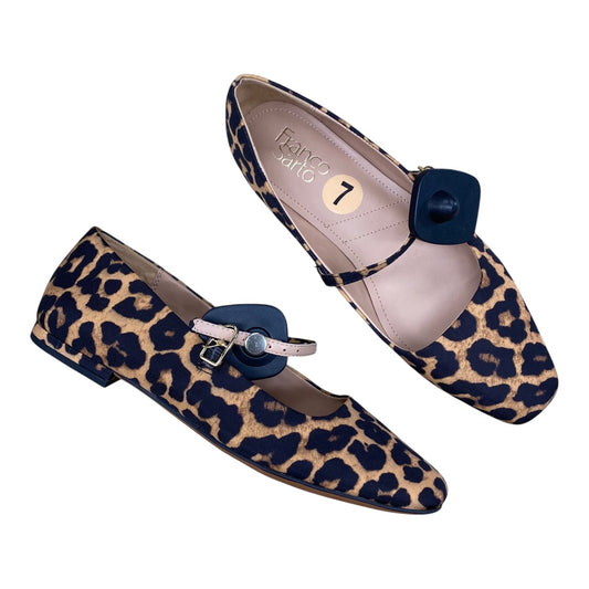 Shoes Flats By Franco Sarto In Animal Print, Size:7