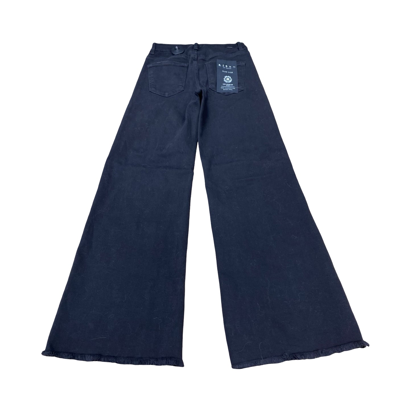 Jeans Wide Leg By Risen In Black Denim, Size:2