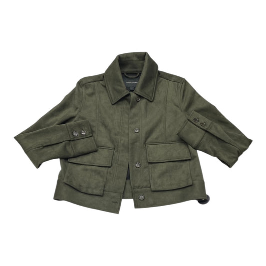 Jacket Leather By Banana Republic In Green, Size:S