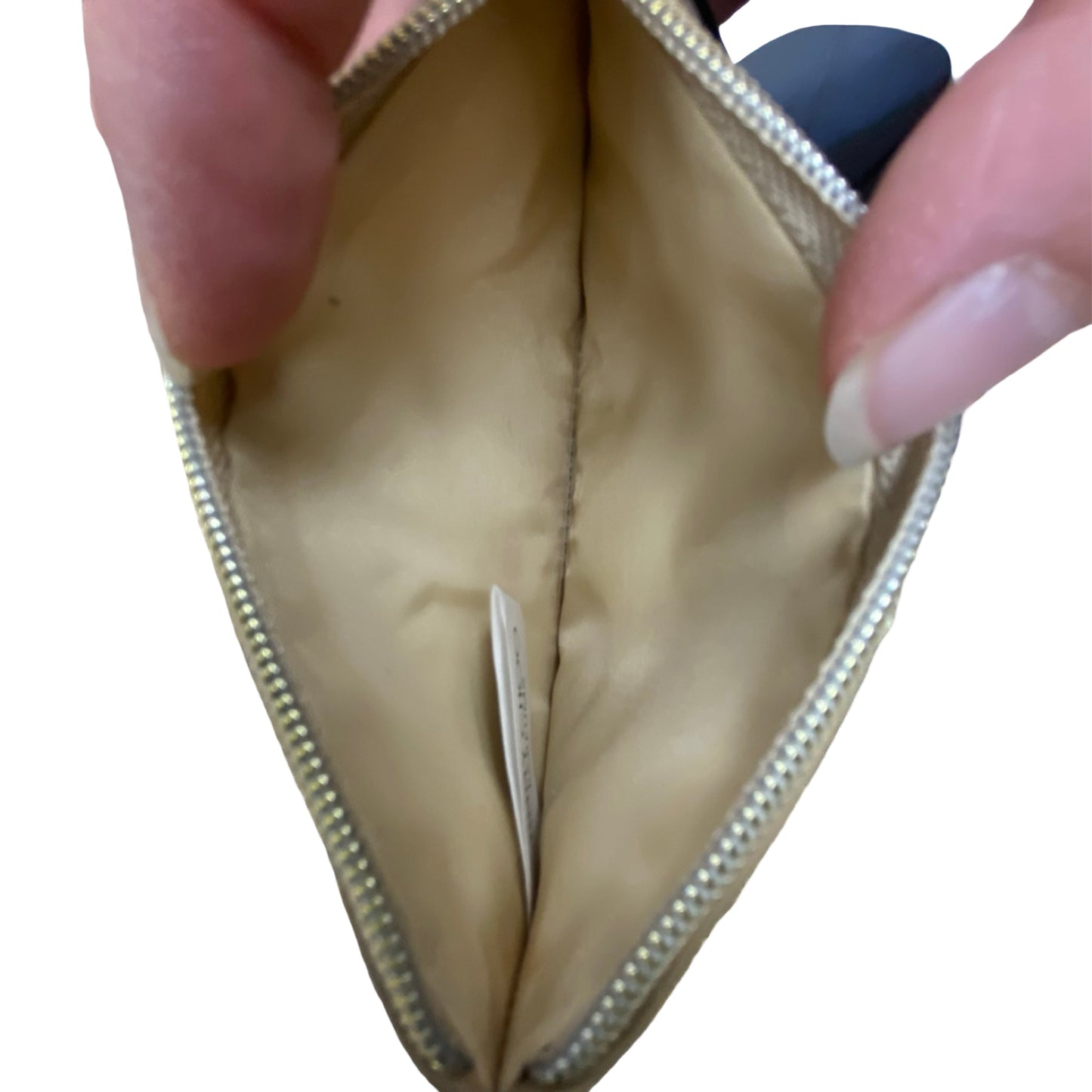Coin Purse Luxury Designer By Jimmy Choo In Gold, Size:Small (5”x3”)
