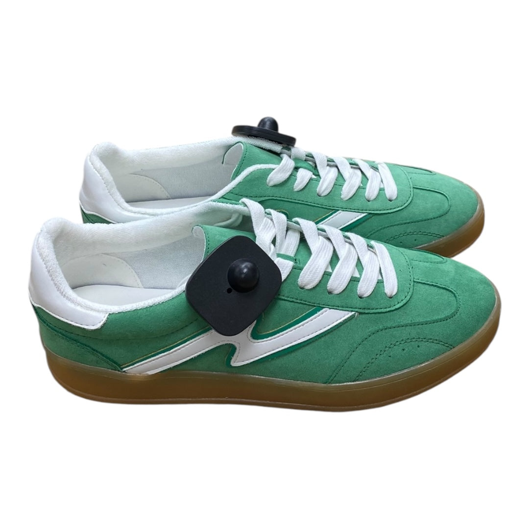 Shoes Sneakers By Madden Girl In Green & White, Size:8.5