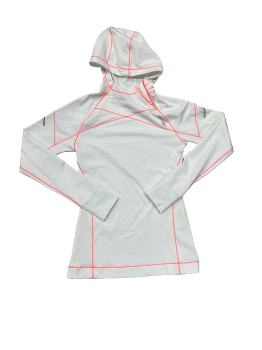 Athletic Top Ls Hoodie By Saucony In White, Size:S