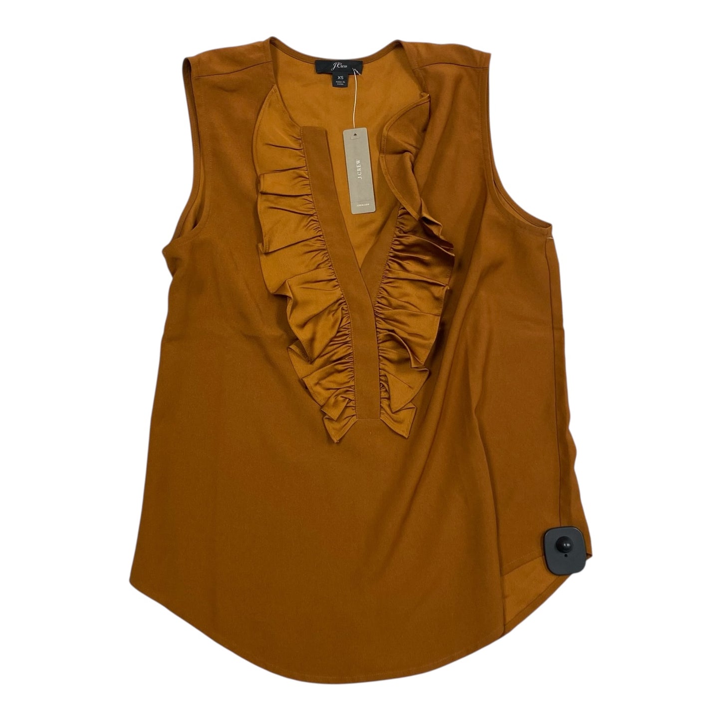 Top Sleeveless By J. Crew In Orange, Size:Xs
