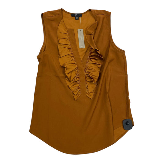 Top Sleeveless By J. Crew In Orange, Size:Xs