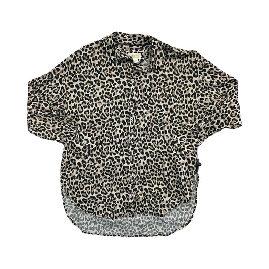Top Ls By Maeve In Animal Print, Size:Xs