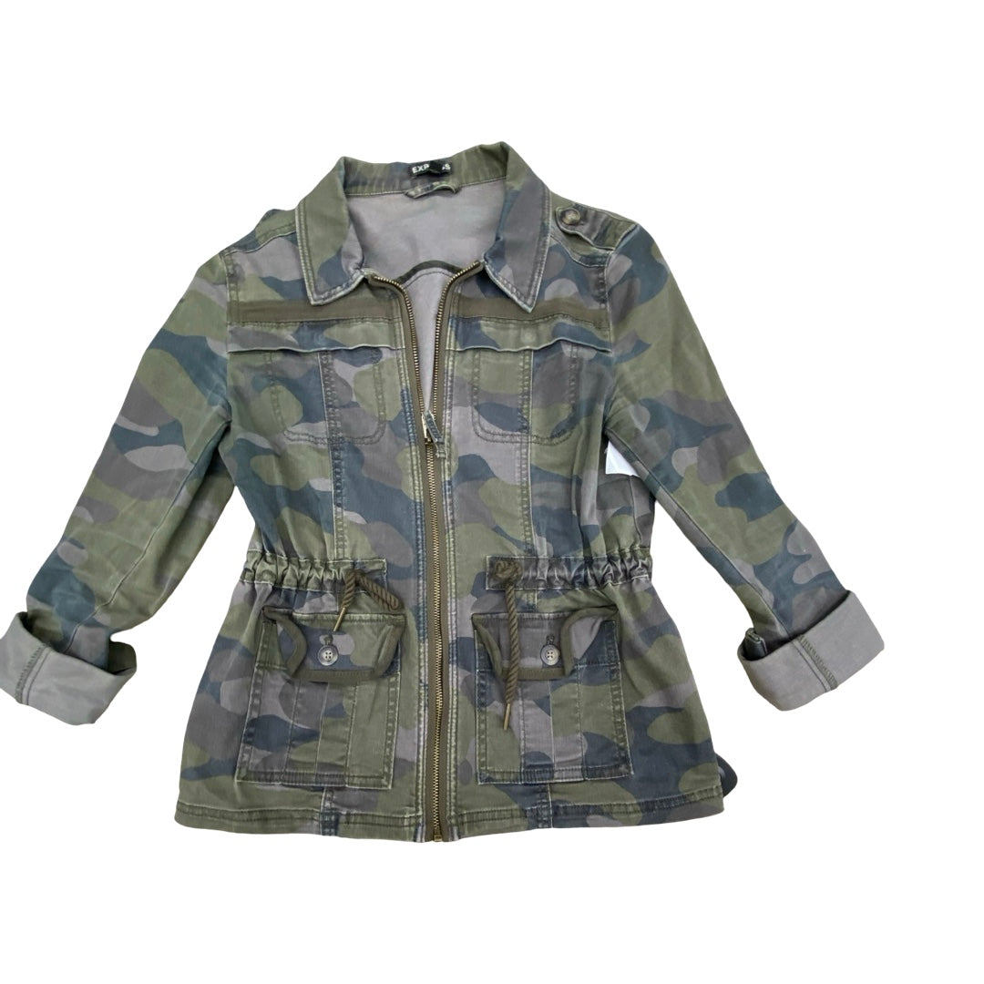 Jacket Other By Express In Camouflage Print, Size:Xs