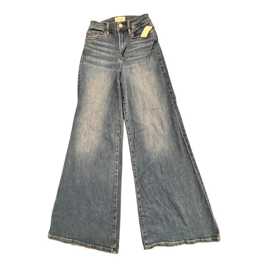 Jeans Wide Leg By Frame In Blue, Size:2