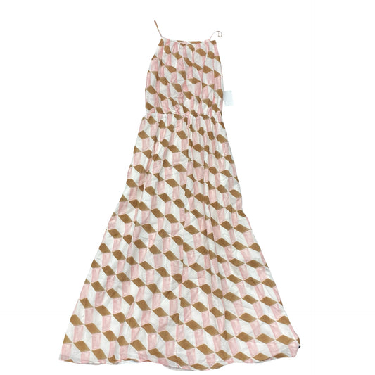 Dress Casual Maxi By Banana Republic In Brown & Pink, Size:Xs
