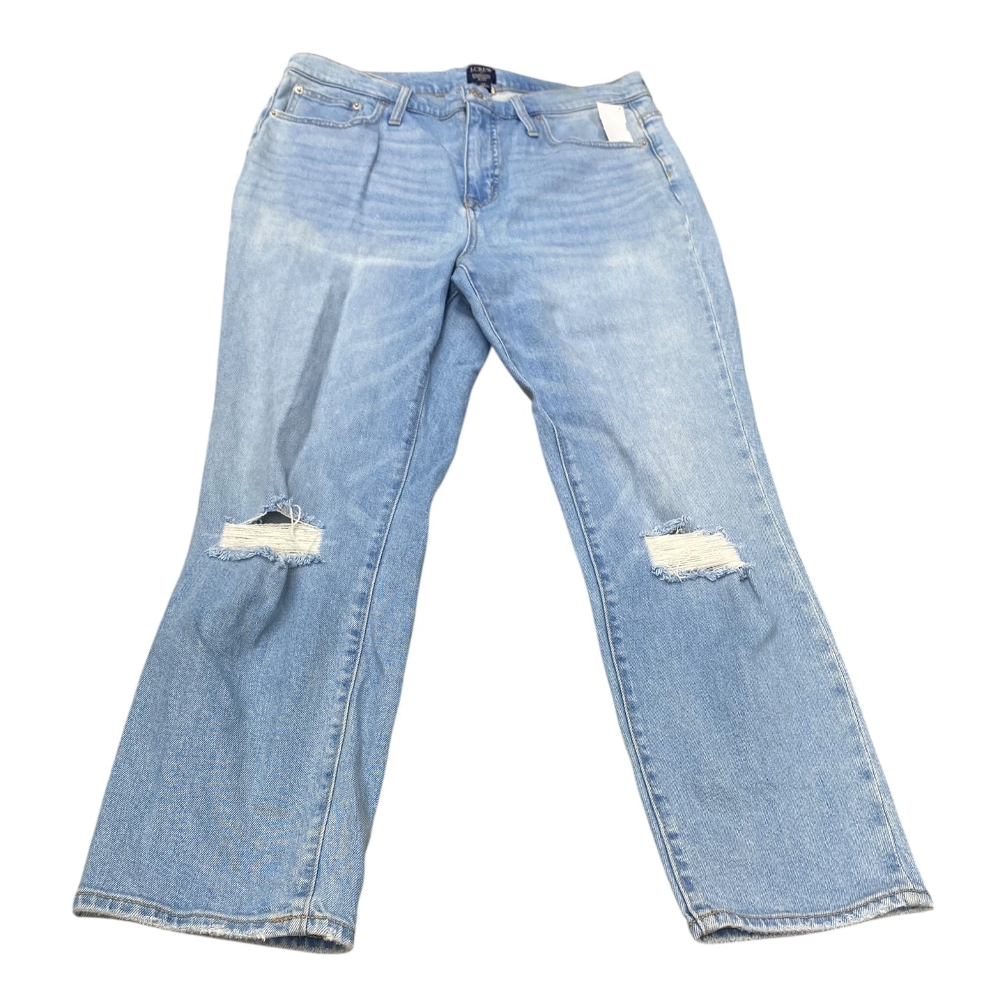 Jeans Straight By J. Crew In Blue Denim, Size:14