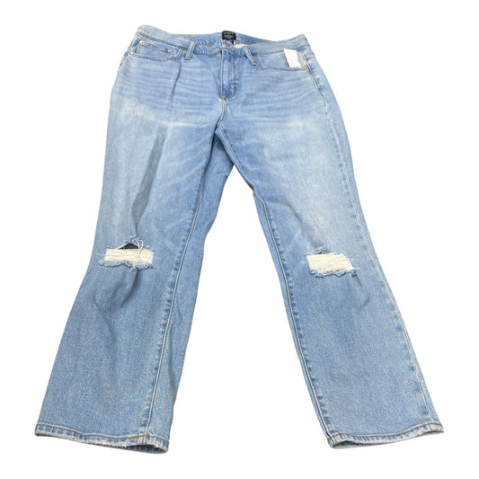 Jeans Straight By J. Crew In Blue Denim, Size:14