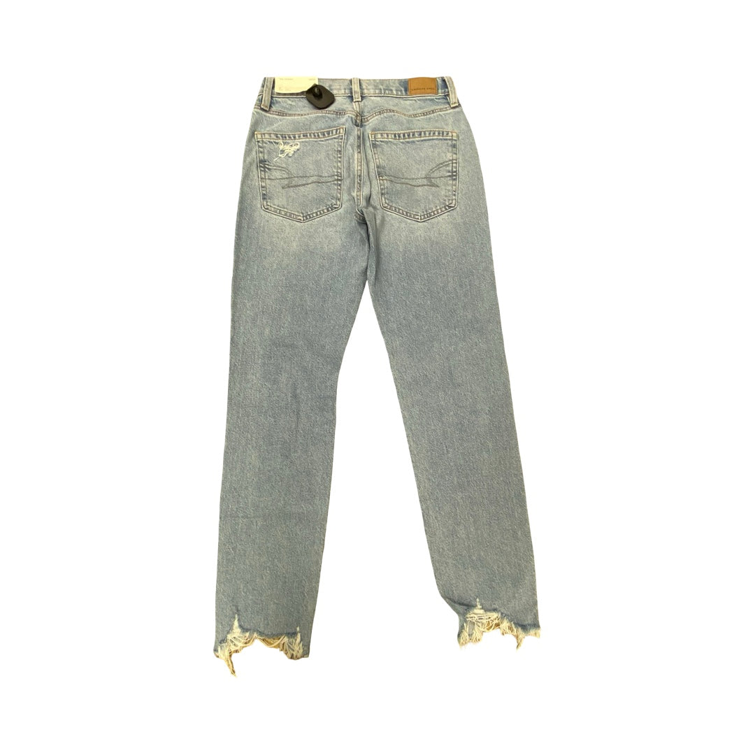 Jeans Skinny By American Eagle In Blue Denim, Size:2P