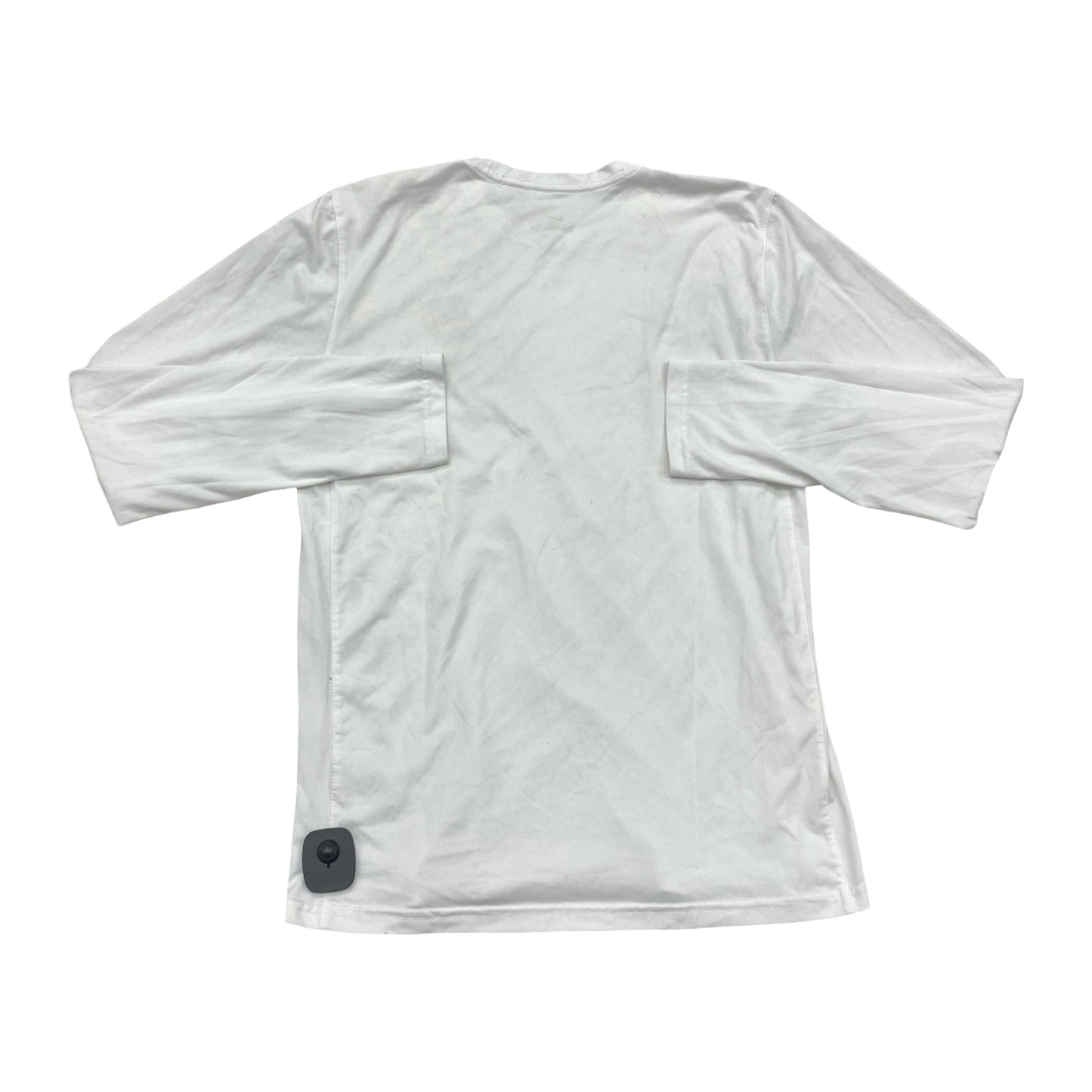 Athletic Top Ls Crewneck By Nike In White, Size:M