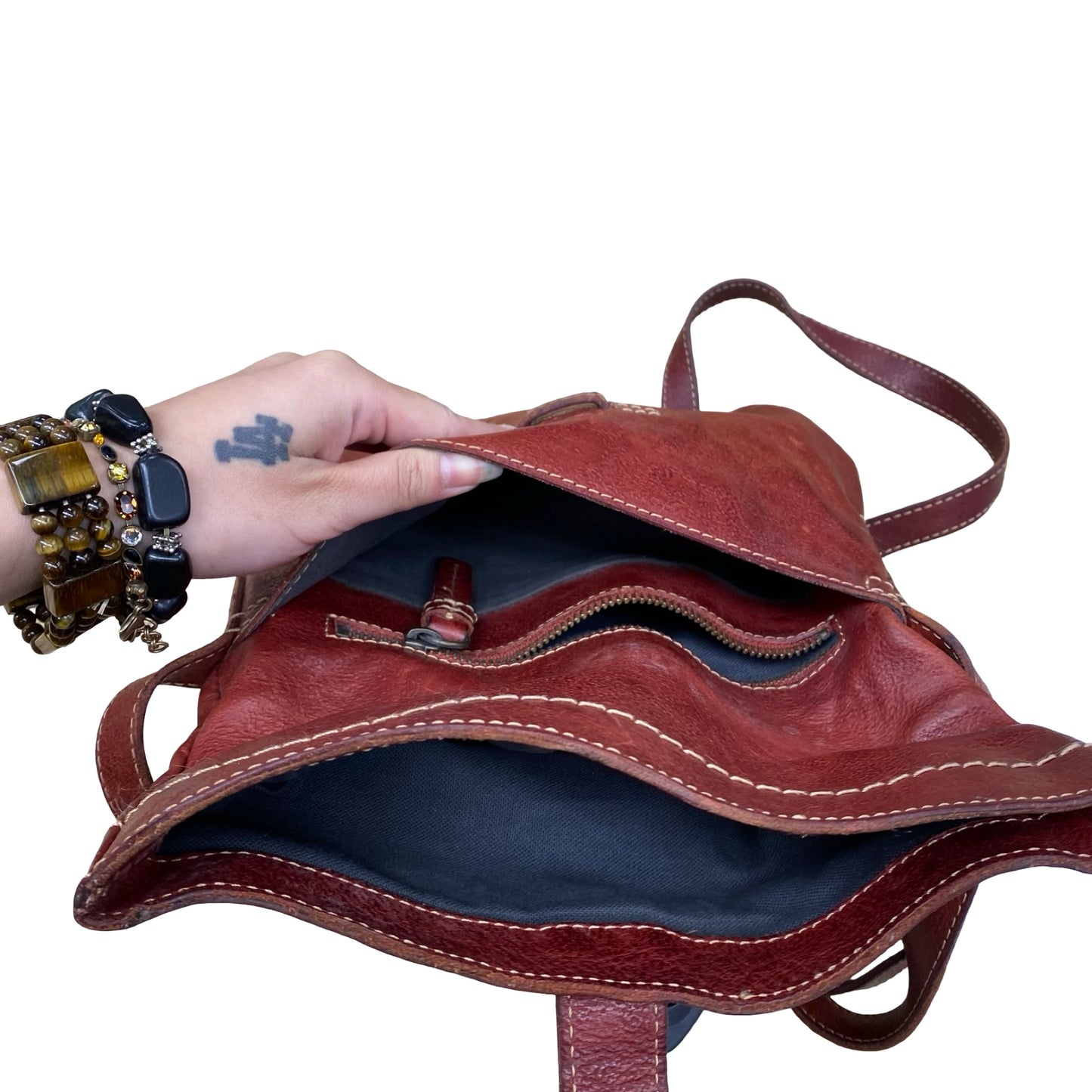 Handbag Designer By Frye In Red, Size:Medium