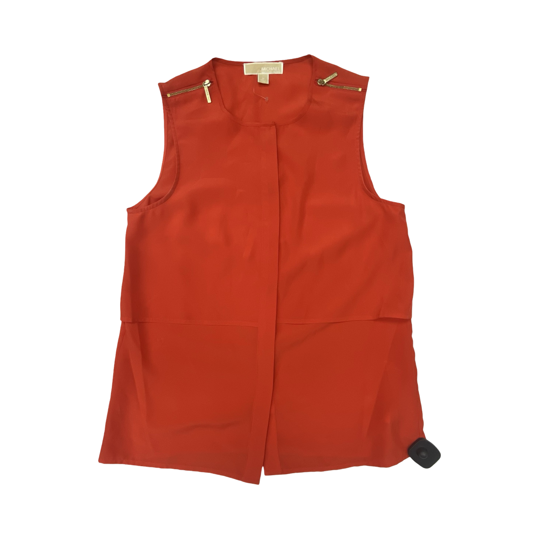 Top Sleeveless By Michael By Michael Kors In Orange, Size:M