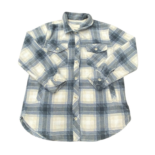 Jacket Shirt By Thread And Supply In Plaid Pattern, Size:M