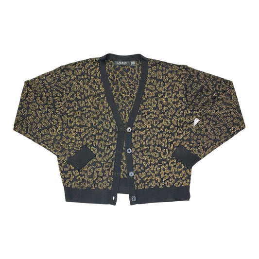 Sweater By Lauren By Ralph Lauren In Black & Gold, Size:S