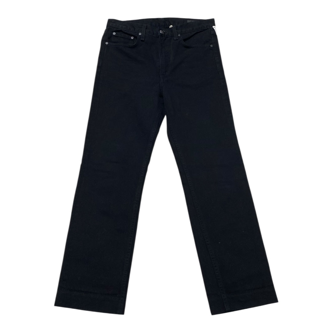 Jeans Straight By Rag And Bone In Black Denim, Size:4