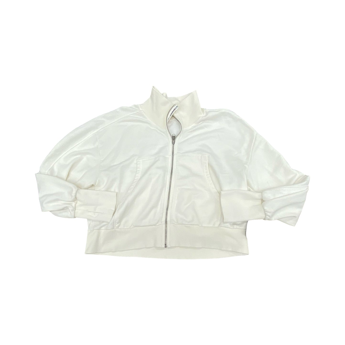 Athletic Jacket By Free People In White, Size:M