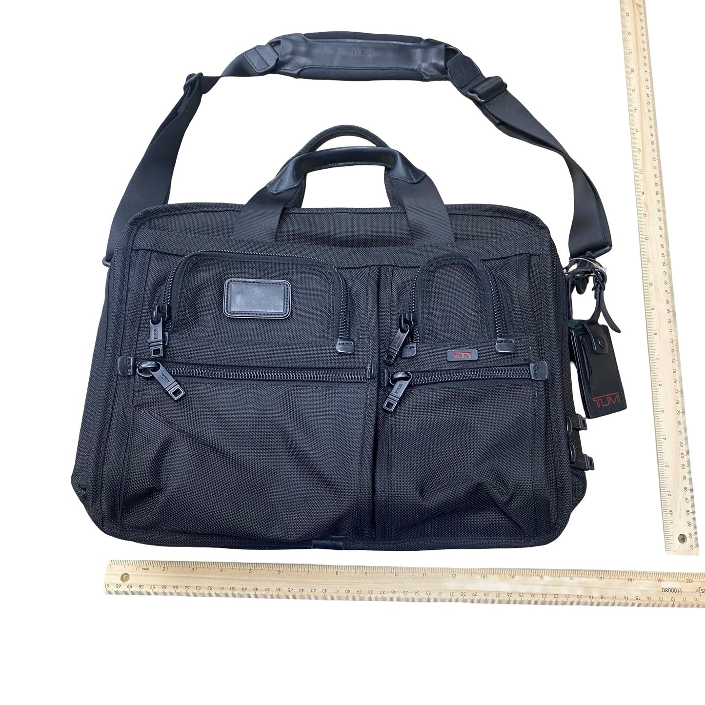 Laptop Bag Designer By Tumi In Black, Size:Large