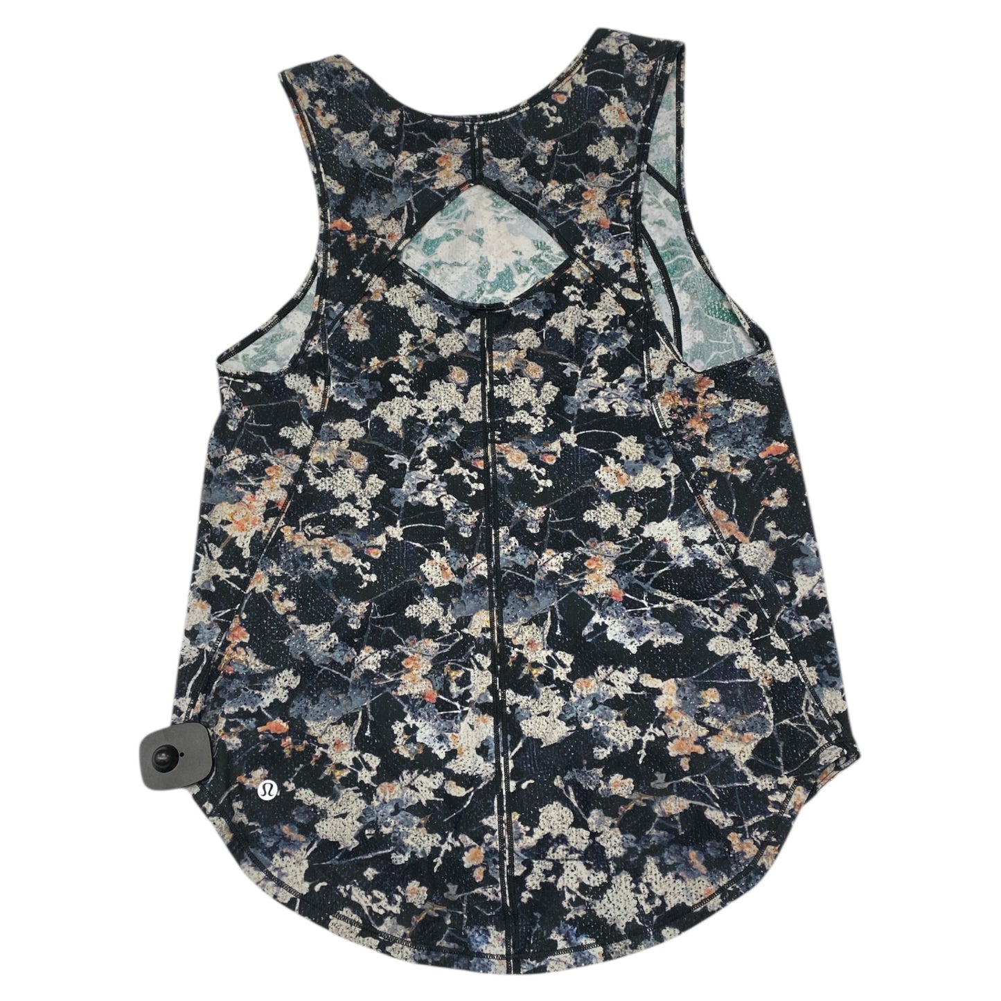 Athletic Tank Top By Lululemon In Floral Print, Size:L
