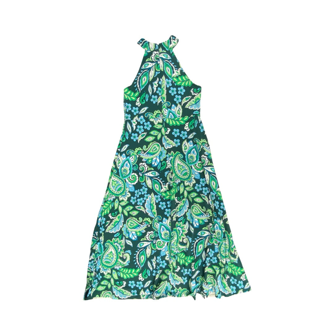 Dress Party Long By Loft In Green, Size:Xs