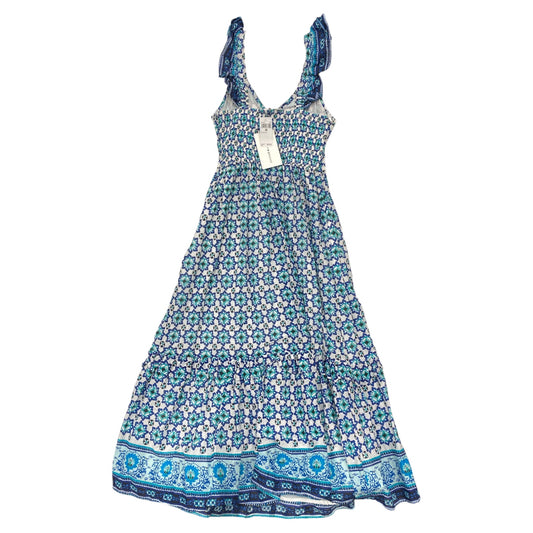 Dress Casual Maxi By Lucky Brand In Blue, Size:M