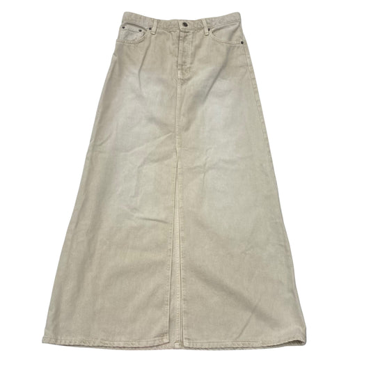 Skirt Maxi By Topshop In Tan, Size:6