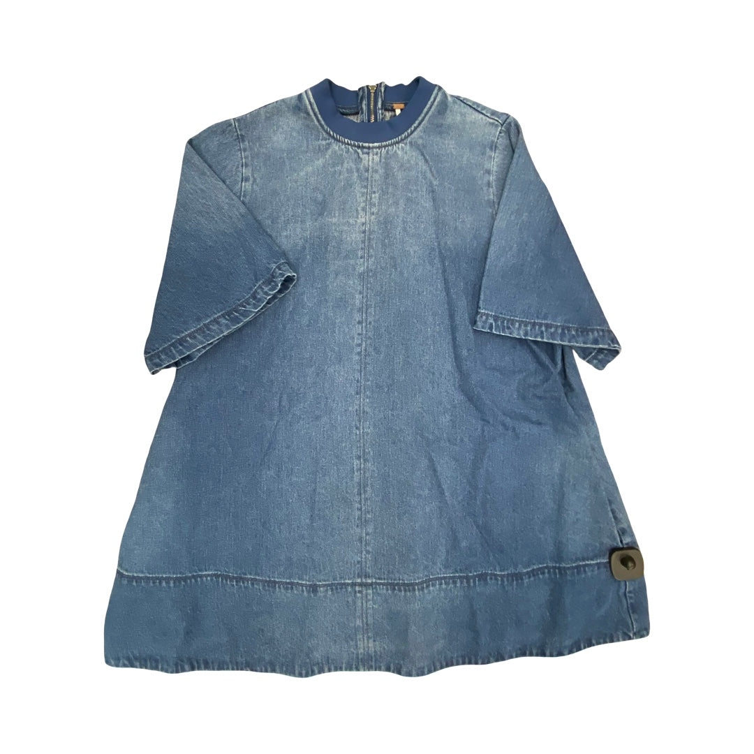 Dress Casual Midi By Free People In Blue Denim, Size:S