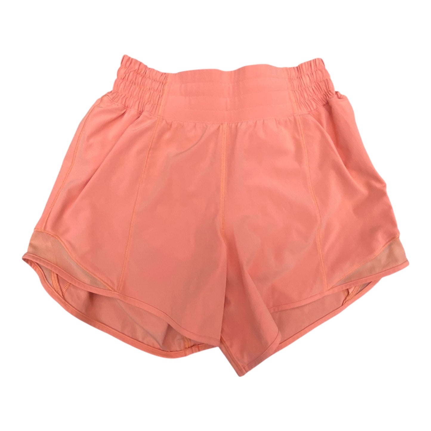 Athletic Shorts By Lululemon In Orange, Size:2