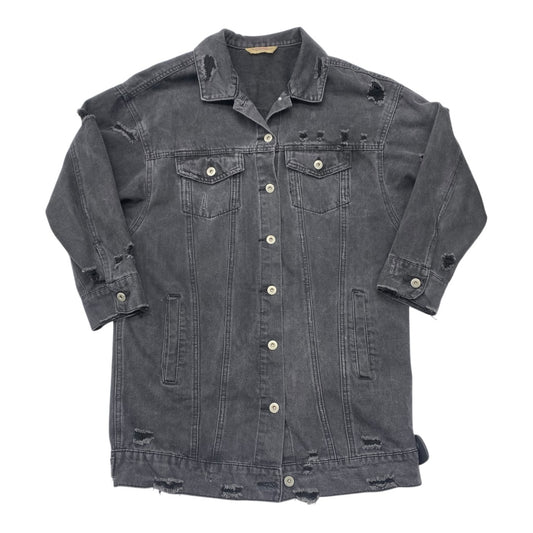 Jacket Denim By Highway Jeans In Black Denim, Size:L